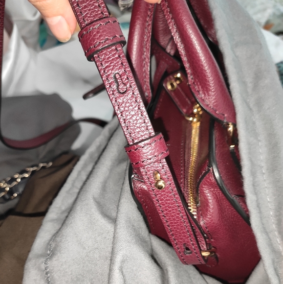 Alexander McQueen Bordeaux Leather Padlock Bag - Picture 16 of 17